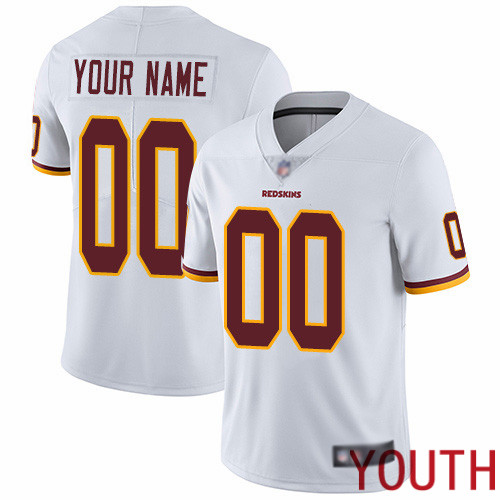 Limited White Youth Road Jersey NFL Customized Football Washington Redskins Vapor Untouchable